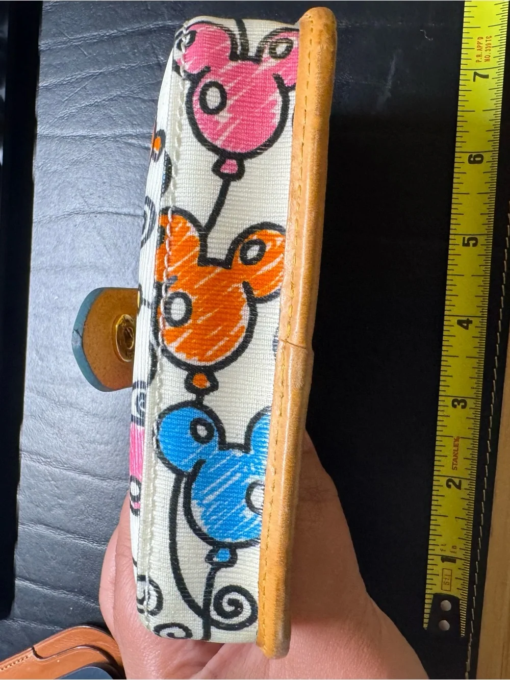 Dooney & Bourke Disney parks Multicolor Balloon Pattern wristlet